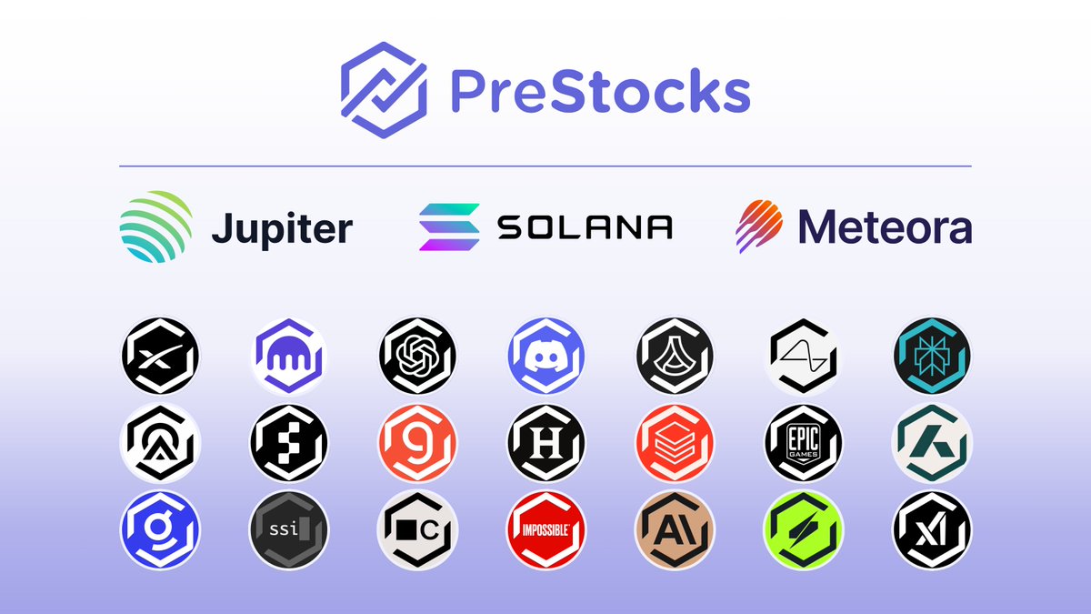 PreStocks are LIVE! 🎉

Starting today, anyone can trade tokenized pre-IPO stocks on @Solana.

The private markets are now open, liquid, and onchain.

Markets available right now include <a href="/SpaceX/">SpaceX</a>, <a href="/OpenAI/">OpenAI</a>, <a href="/AnthropicAI/">Anthropic</a>, <a href="/anduriltech/">Anduril Industries</a>, <a href="/krakenfx/">Kraken</a>, <a href="/neuralink/">Neuralink</a>, <a href="/discord/">Discord</a>, <a href="/EpicGames/">Epic Games Store</a>,