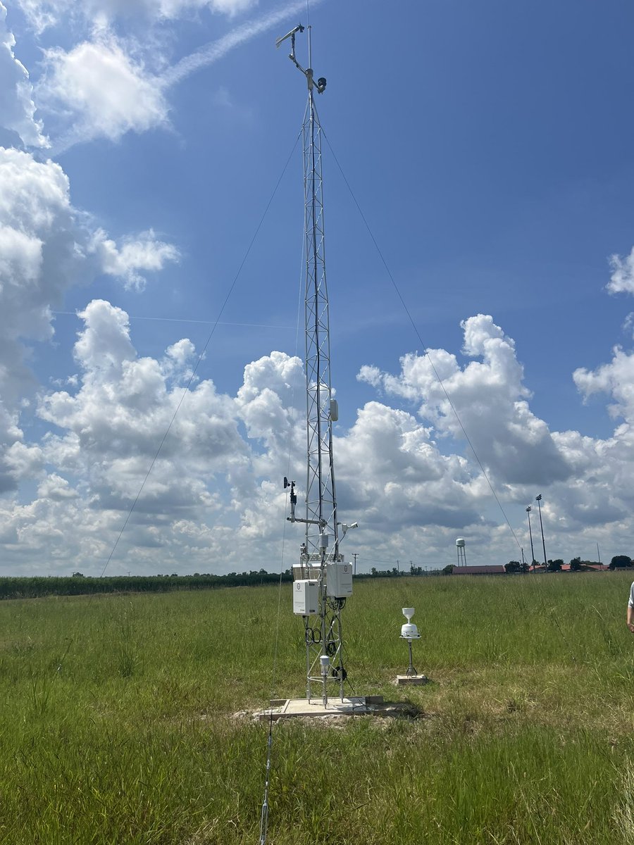 Site #19 is online, located in Morganza, La, this marks our first site within southern Louisiana and the first within <a href="/NWSNewOrleans/">NWS New Orleans</a> CWA. Data should be streaming by the end of the day. #wxtwitter #lawx