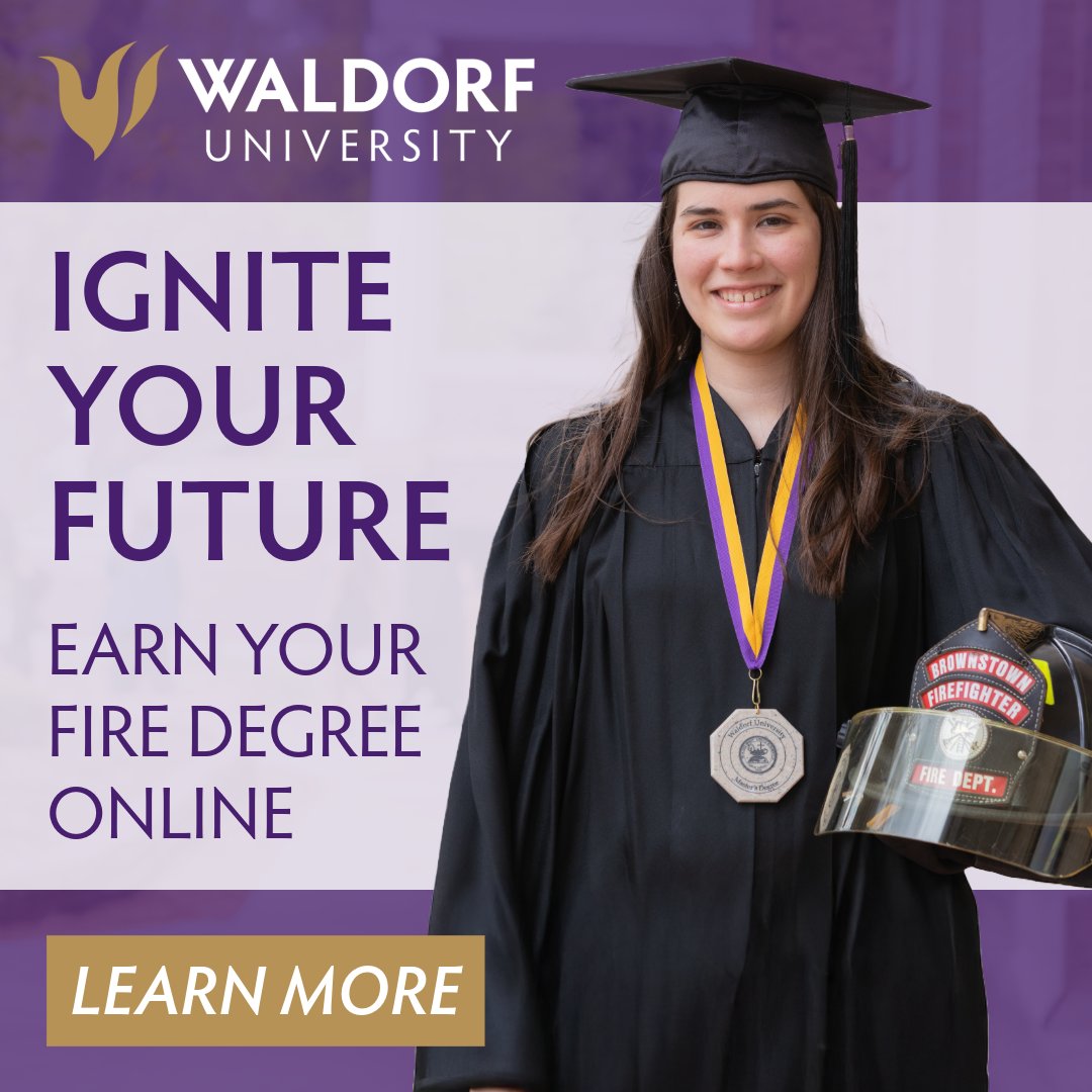 🎓🔥 Advance Your Fire Service Career! 🔥🎓
Blue Card and Waldorf University have teamed up to make your education count. Complete a Blue Card course with a C or better and transfer credits toward a BS or BAS in Fire Science Administration at Waldorf!
✅ 10% tuition discount for