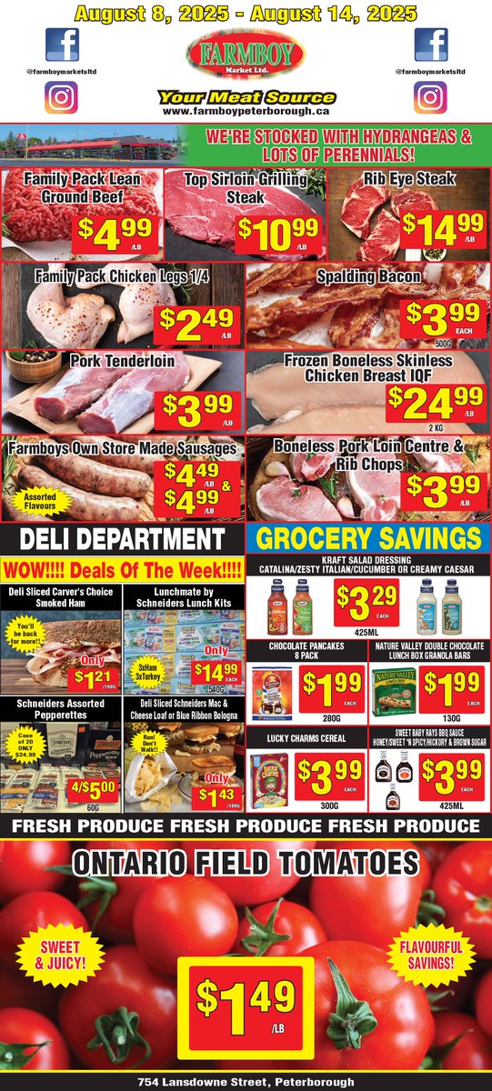 FarmboyMarkets's tweet photo. Weekly Flyer August 8 - August 14, 2025 https://t.co/IqnwIio7FY