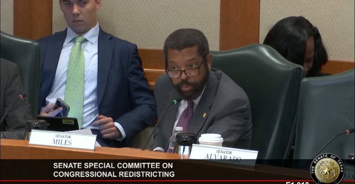 Steven Dial (@stevendialfox4) on Twitter photo Sen Borris Miles “your vote is your weapon”. Miles says he supports the House Democrat quorum break. He says the Republicans are “supporting” the disinfranchizement of “black and brown” communities. <a href="/FOX4/">FOX 4 NEWS</a> #txlege Sen Borris Miles “your vote is your weapon”. Miles says he supports the House Democrat quorum break. He says the Republicans are “supporting” the disinfranchizement of “black and brown” communities. <a href="/FOX4/">FOX 4 NEWS</a> #txlege