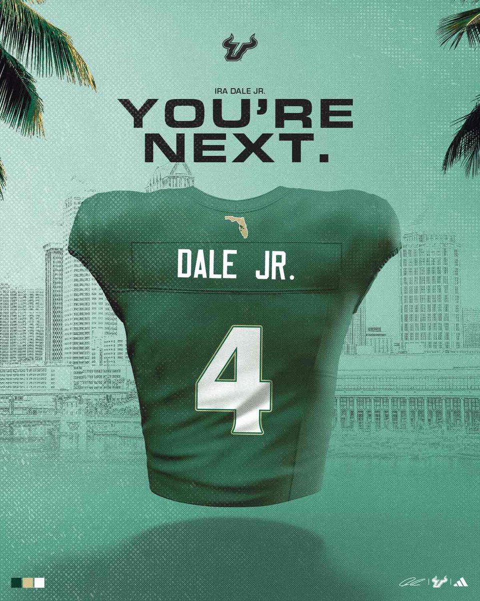 Ira Dale Jr (@dale_4x) on Twitter photo Thank you <a href="/USFFootball/">USF Football</a>  Go Bulls⚪️🟢🤟🏽<a href="/CoachGolesh/">Alex Golesh</a> <a href="/KumehnnuGwilly/">Kudre 1 🇱🇷</a> <a href="/CoachMicahJames/">Micah James</a> <a href="/KodiBurns/">Kodi Burns</a> <a href="/MorganJCardillo/">Morgan Cardillo</a> <a href="/john_p34/">John Peacock</a> <a href="/tank_941_/">Coach T</a> <a href="/jleee74/">Coach Josh Hunter</a> <a href="/VeniceRecruit10/">Venice Recruiting</a> <a href="/JerryRecruiting/">Rising Stars</a> <a href="/PookeyBoy/">Coach Pookey</a> <a href="/H2_Recruiting/">Hasani (H2) | Football Recruiting</a> <a href="/USFRecruits/">USF FB Recruiting</a> Thank you <a href="/USFFootball/">USF Football</a>  Go Bulls⚪️🟢🤟🏽<a href="/CoachGolesh/">Alex Golesh</a> <a href="/KumehnnuGwilly/">Kudre 1 🇱🇷</a> <a href="/CoachMicahJames/">Micah James</a> <a href="/KodiBurns/">Kodi Burns</a> <a href="/MorganJCardillo/">Morgan Cardillo</a> <a href="/john_p34/">John Peacock</a> <a href="/tank_941_/">Coach T</a> <a href="/jleee74/">Coach Josh Hunter</a> <a href="/VeniceRecruit10/">Venice Recruiting</a> <a href="/JerryRecruiting/">Rising Stars</a> <a href="/PookeyBoy/">Coach Pookey</a> <a href="/H2_Recruiting/">Hasani (H2) | Football Recruiting</a> <a href="/USFRecruits/">USF FB Recruiting</a>