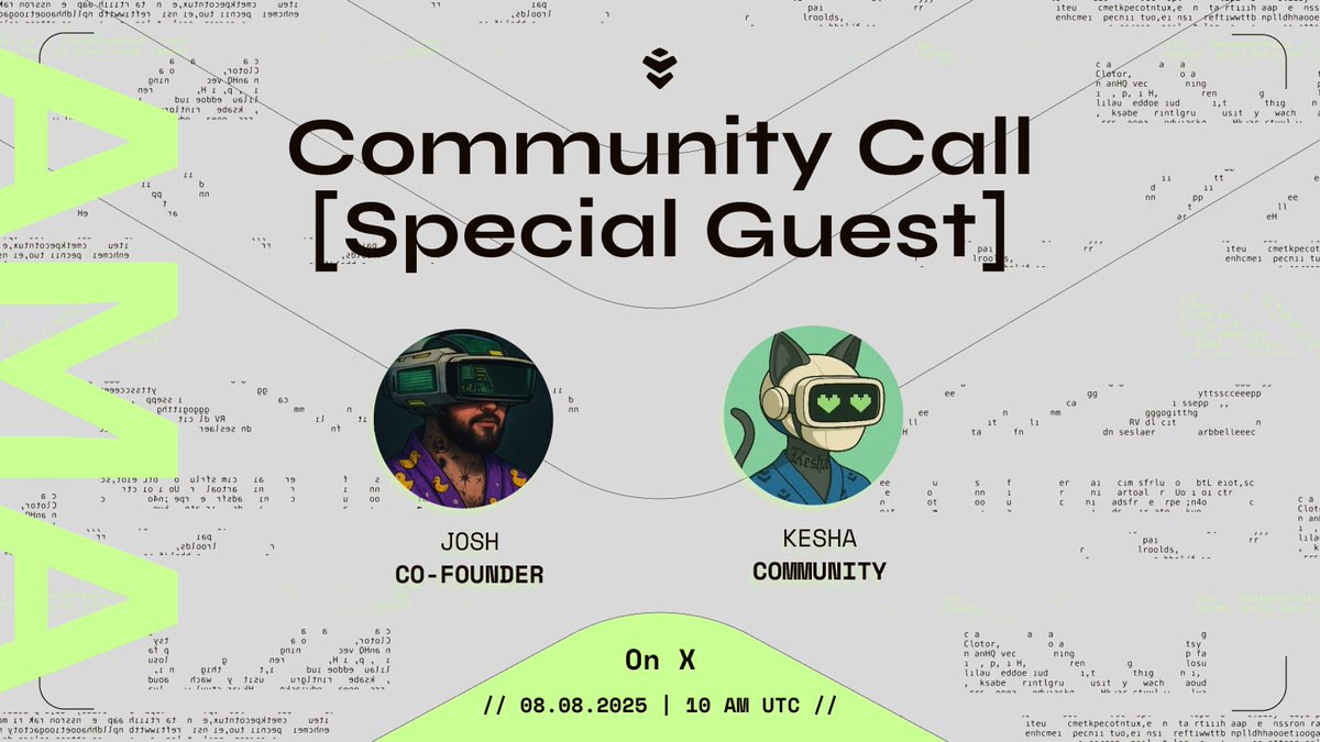 Warden (@wardenprotocol) on Twitter photo Tomorrow we are back for our Community Call! 🔥
Path to TGE, Season 2... a lot of things to speak about!
This time <a href="/JoshGoodbody/">Josh | Warden Protocol</a> is joining <a href="/Akash_Mishka/">Akash Mishka 👾 | 🇪🇺 🇺🇦</a> to answer your questions! 🎙️
What will we talk about?
🔥 Season 2 of the Great PUMP Off and Kaito Leaderboard
🛣️ Path to TGE Tomorrow we are back for our Community Call! 🔥
Path to TGE, Season 2... a lot of things to speak about!
This time <a href="/JoshGoodbody/">Josh | Warden Protocol</a> is joining <a href="/Akash_Mishka/">Akash Mishka 👾 | 🇪🇺 🇺🇦</a> to answer your questions! 🎙️
What will we talk about?
🔥 Season 2 of the Great PUMP Off and Kaito Leaderboard
🛣️ Path to TGE