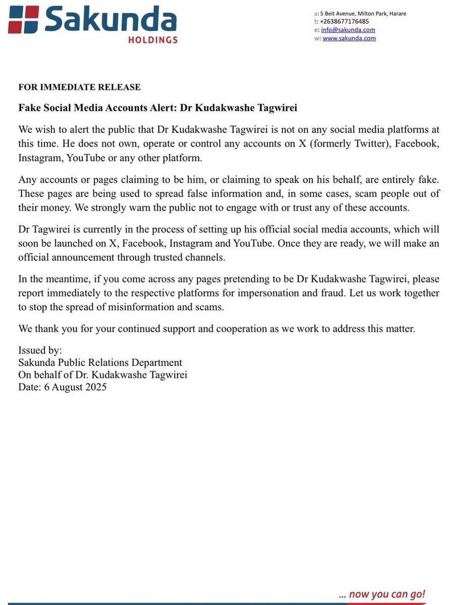 VaTagwirei tweet media