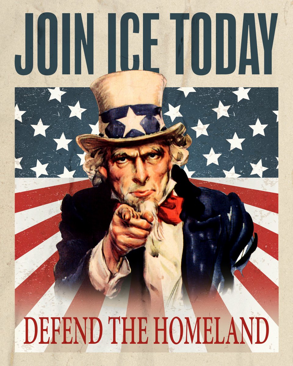 No age cap.
$50,000 signing bonus.
Defending the Homeland.
 
What are you waiting for? Answer the call to serve at ICE.
 
JOIN.ICE.GOV