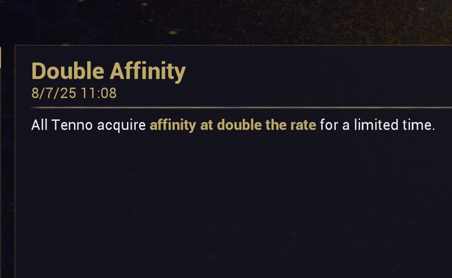 Double affinity time!