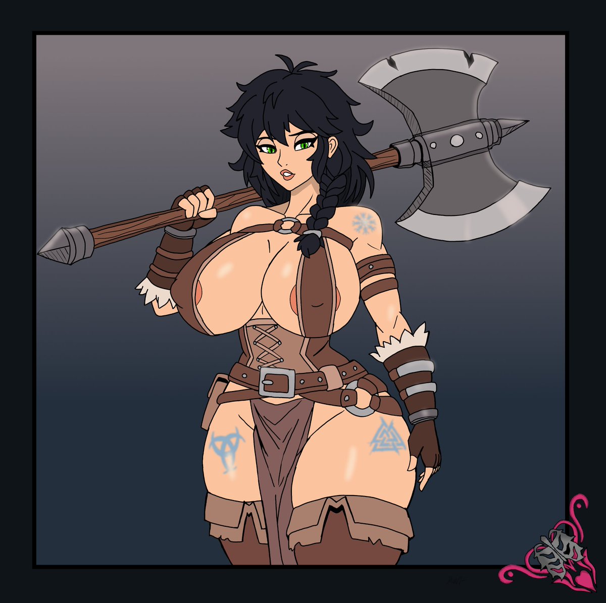 I like DnD, so I decided to draw a Barbarian for you. I hope you like it.
#DnD #Barbarian #Dungeon #Dragons #nsfw