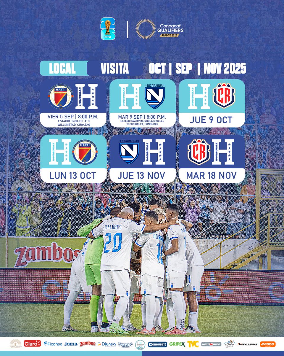 🛣️Este es el punto de partida para ✍️escribir una nueva historia:🛡️ Luchar, creer y avanzar UNIDOS.

A cada #CatrachodeCorazón💙:
📅 recordá las fechas, viví cada momento.

La historia se escribe con todos 💪🇭🇳

#LaHesNuestrayLaConstruimosUnidos
