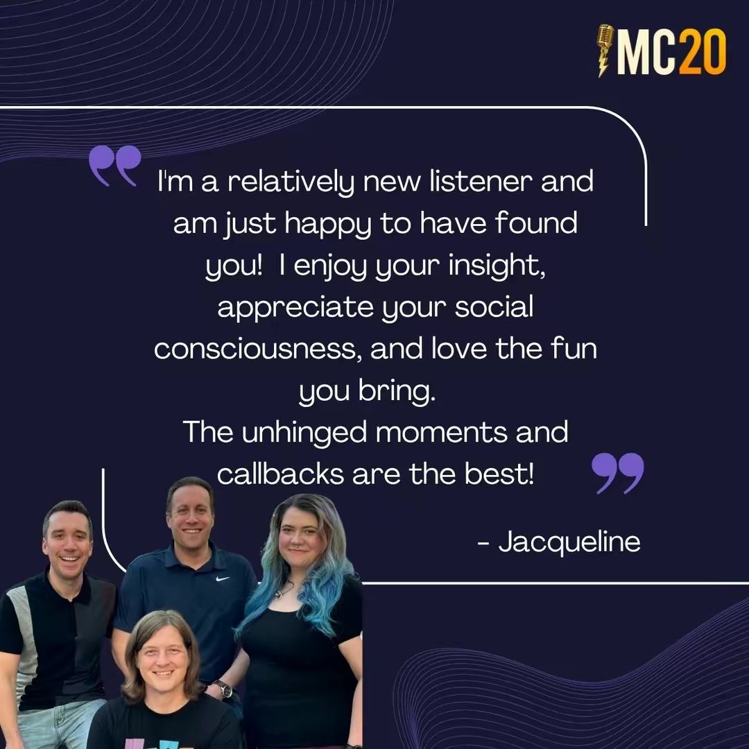 We can’t believe it either: MuggleCast is 20! 🎧⚡

Thank you for growing with us, geeking out with us, and keeping the magic alive. ✨

What do you say, should we go for another two decades? 😲
