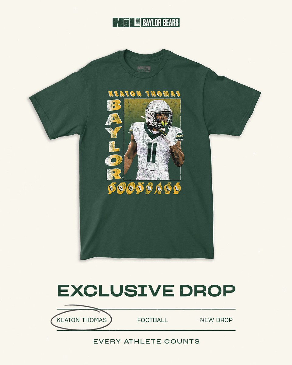Defensive Intensity 🐻 
Keaton Thomas New Drop Is Live!
nil.store/baylor/sports/…