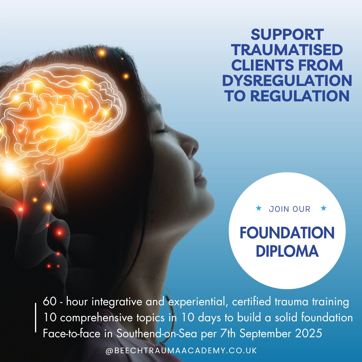 BeechTrauma's tweet photo. 🌿🌿🌿Our next Foundation Diploma - Therapeutic Safety in Trauma (NCPS Quality Checked) starts in Southend-on-Sea per 7th September 2025! This is a face-to-face training that takes place 1 Sunday a month.🌿🌿🌿

Find more information on: https://t.co/nbwbIxEAtE https://t.co/w02OEuvQQ4