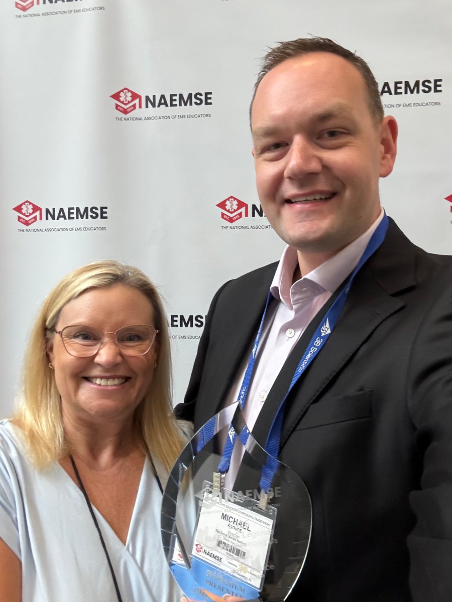 Stop by Booth #402 at the <a href="/NAEMSEpgh/">National Association of EMS Educators</a> #EMSEducator Symposium this week say hello and learn about our exciting digital and print solutions. 
AND congrats to Michael Kaduce, MPS, NRP who was presented with the "Legends That Walk Among Us" Award. 
#NAEMSE2025 #EMSeducation