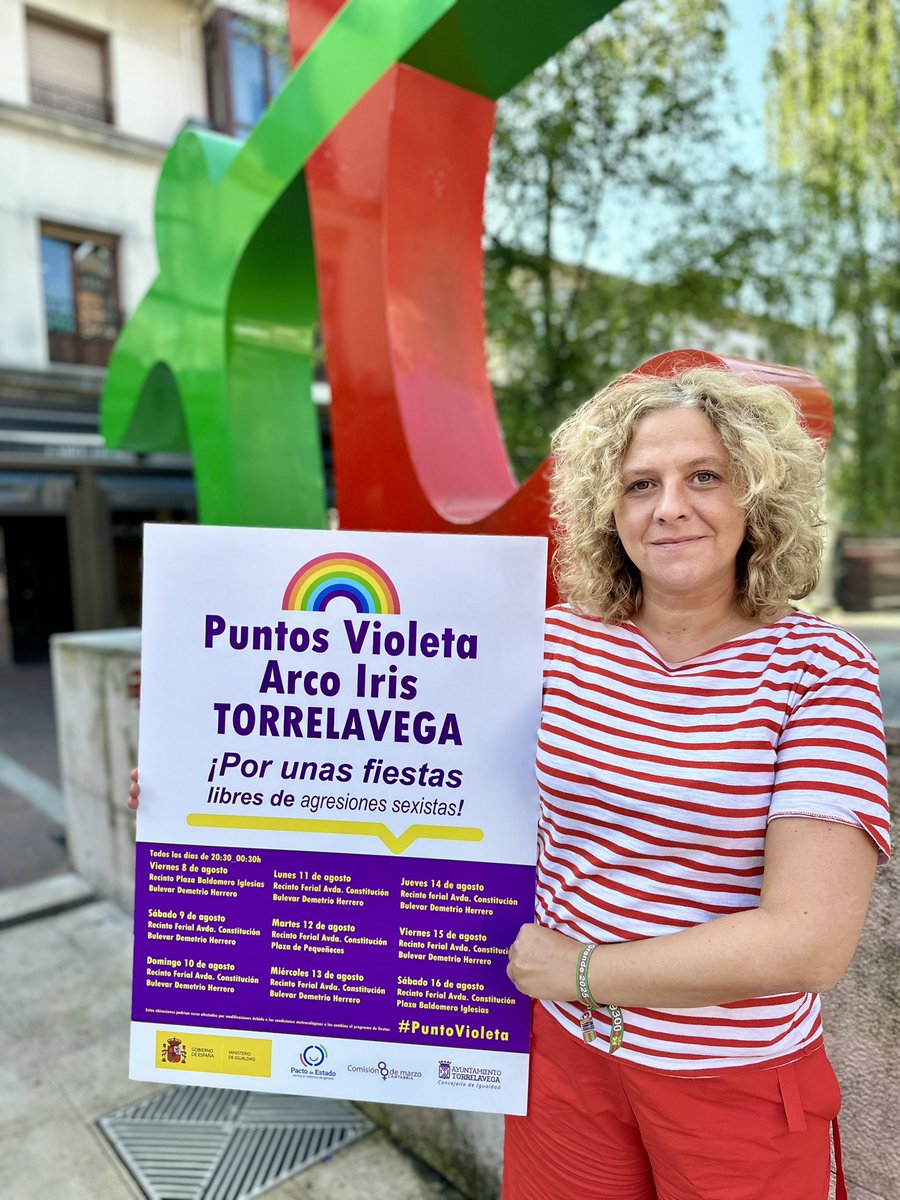 🟣🏳️‍🌈Reforzamos nuestro compromiso con la igualdad y la inclusión a través de la concejalía de Festejos de <a href="/Porti_Patri/">Patricia Portilla</a> instalando puntos violeta y arcoíris en #LaPatrona25

🛑 #Torrelavega por unas fiestas libres de agresiones sexistas y homófobas

psoetorrelavega.es/comprometidos-…