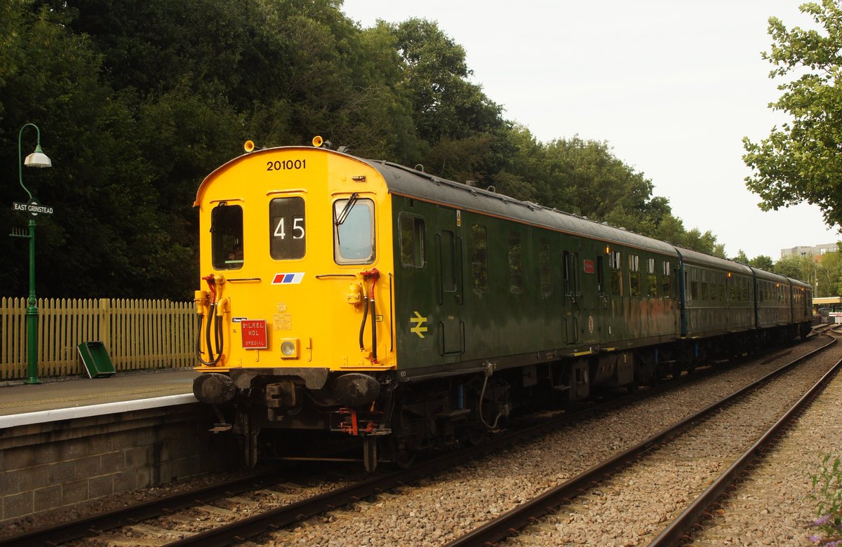 Here is <a href="/HastingsDiesels/">Hastings Diesels Ltd</a>  1001/201001 looking good on Rail200 duty at EG <a href="/bluebellrailway/">Bluebell Railway</a> yesterday afternoon