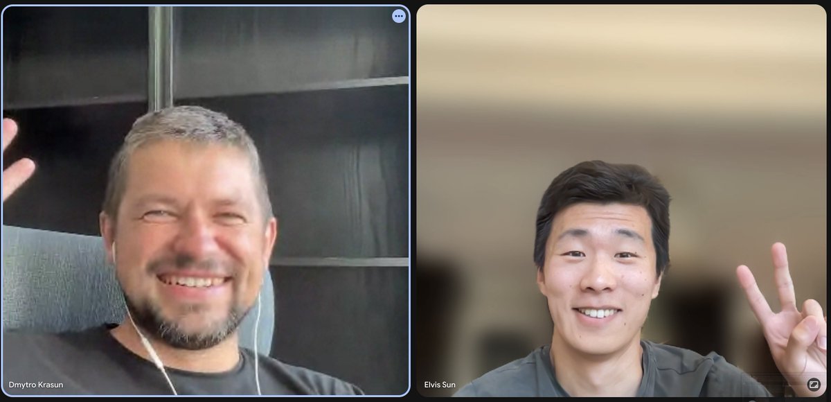 Elvis (@glitchphoton) on Twitter photo Chatted with my indie hacking hero today! 🥹
Two years ago, I believed being a founder meant 24/7 hustle.
Then I discovered <a href="/DmytroKrasun/">Dmytro Krasun</a> who was building ScreenshotOne, raising a family, and enjoying life itself. (also sharing all the sauce he has with zero filters)
Inspired, Chatted with my indie hacking hero today! 🥹
Two years ago, I believed being a founder meant 24/7 hustle.
Then I discovered <a href="/DmytroKrasun/">Dmytro Krasun</a> who was building ScreenshotOne, raising a family, and enjoying life itself. (also sharing all the sauce he has with zero filters)
Inspired,