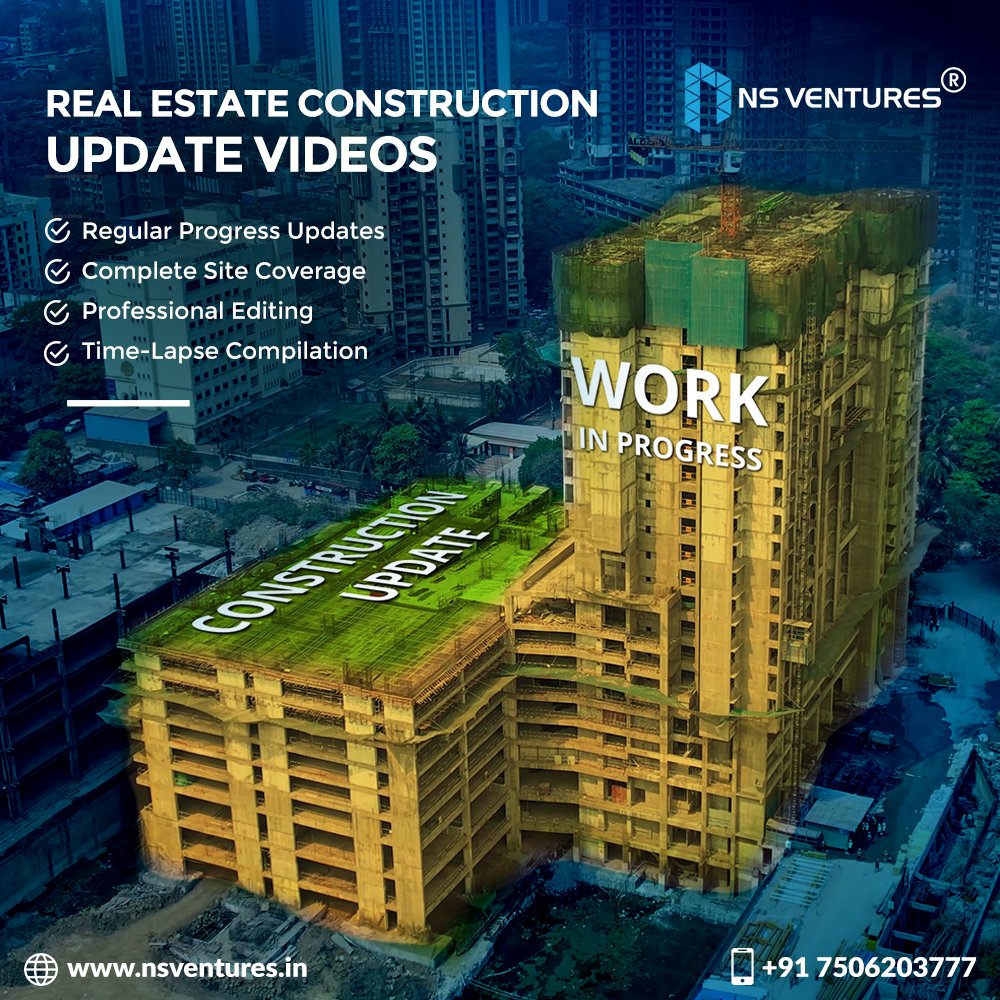 Stay Ahead with Professional Construction Update Videos by NS Ventures - the trusted name in Real Estate Content Development

📞Let’s Talk:
📱 +91 7506203777
🌐nsventures.in

#ConstructionUpdates #DroneConstructionVideo #NSVentures #proptech #propbranding #InfraProgress