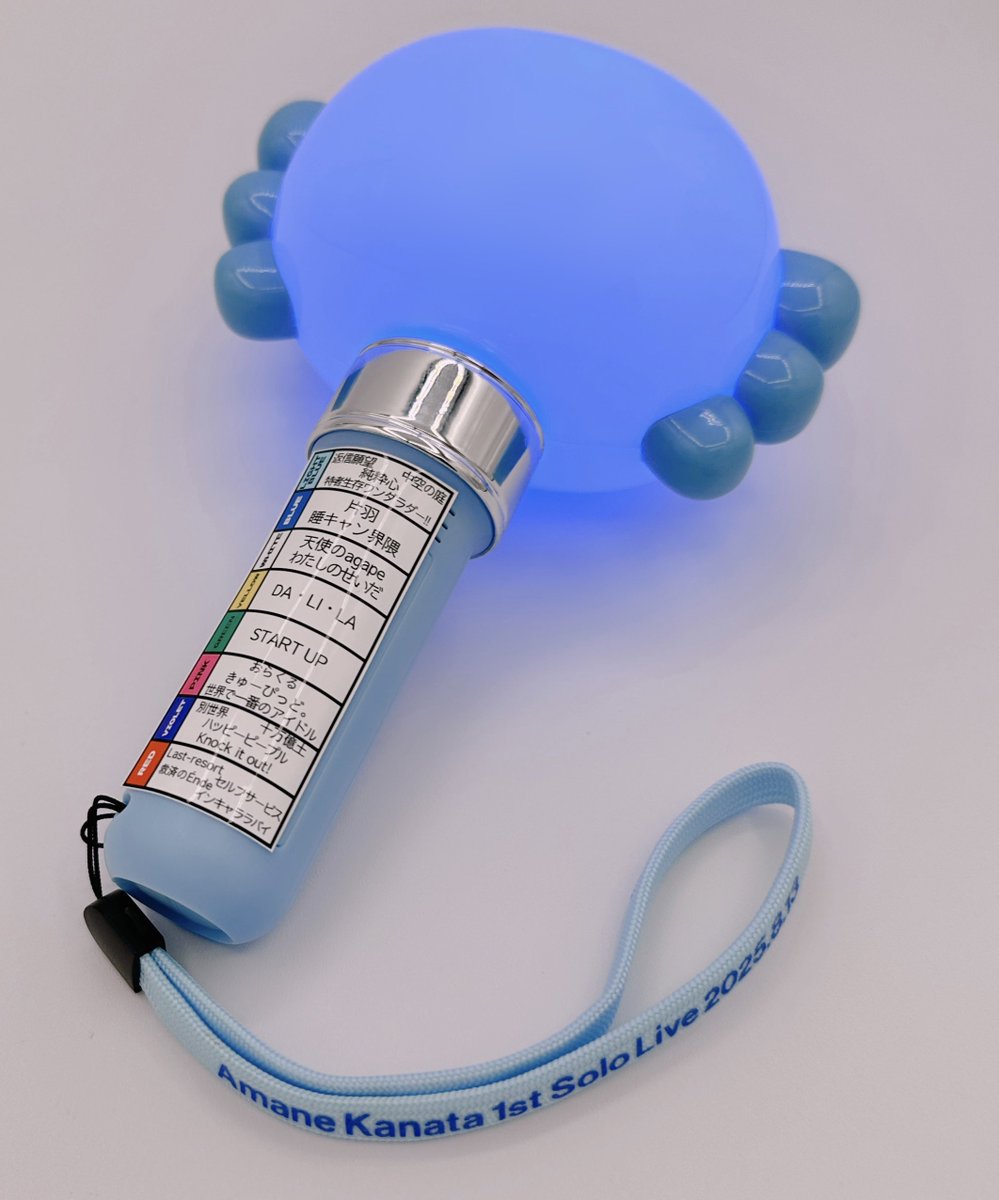 押すと音がなるペンライト かなた うぱおペンライト