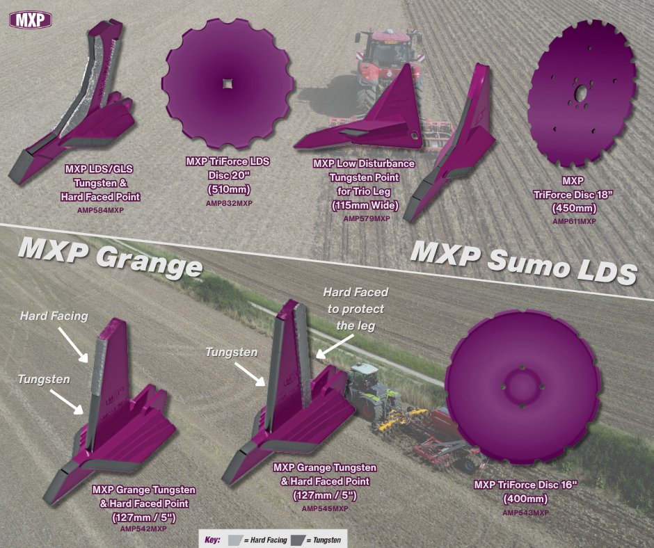 APMsupplies's tweet image. Gear up for the season with top-quality cultivation and drilling solutions! 🟪

Featuring HE-VA, Sumo, Grange, and Mzuri, plus MaxiPart High Performance Wear Parts. Ready to tackle anything the season throws at you! 🚜💪

#Maxipart #MXP #FarmReady #Agriculture #Cultivation