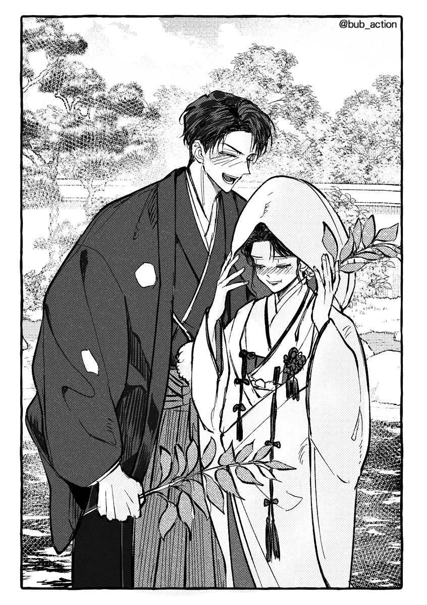 [뒤집어 놓은 사진] (2p)
⚠️늘 그렇듯 날조 대잔치. 

이 부부 결혼식 웃참챌하면서 진행할 정도로 유쾌했었으면 싶다.