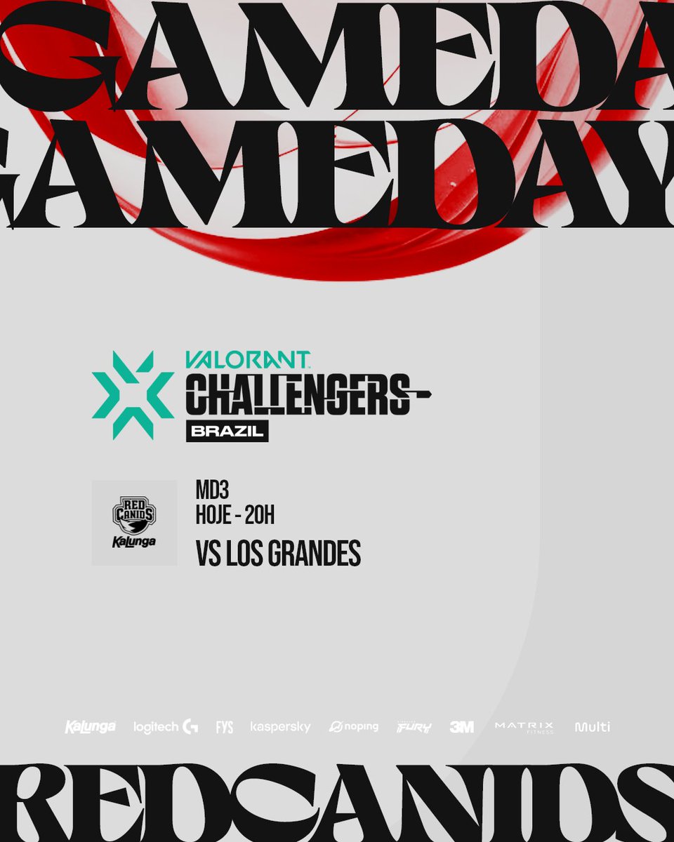 Hoje tem jogão valendo a vida nos playoffs do VCB. Enfrentaremos a LOS na segunda série do dia e só a vitória importa!

📺 <a href="/GamersClubVAL/">Gamers Club VALORANT</a> 
📺 Costreams da <a href="/ammyzitta/">RED Ammy</a> e da <a href="/DyenffnyM/">RED DYEN</a> 
⏰ 19h~20h

Pra cima! #GoRED