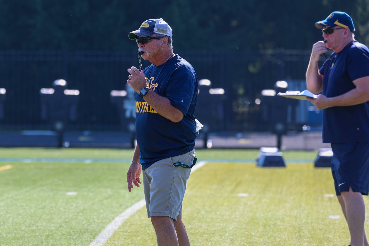 First day in pads and the fire’s already lit for <a href="/MarianUFootball/">Marian Football</a>. Let’s work 🔥