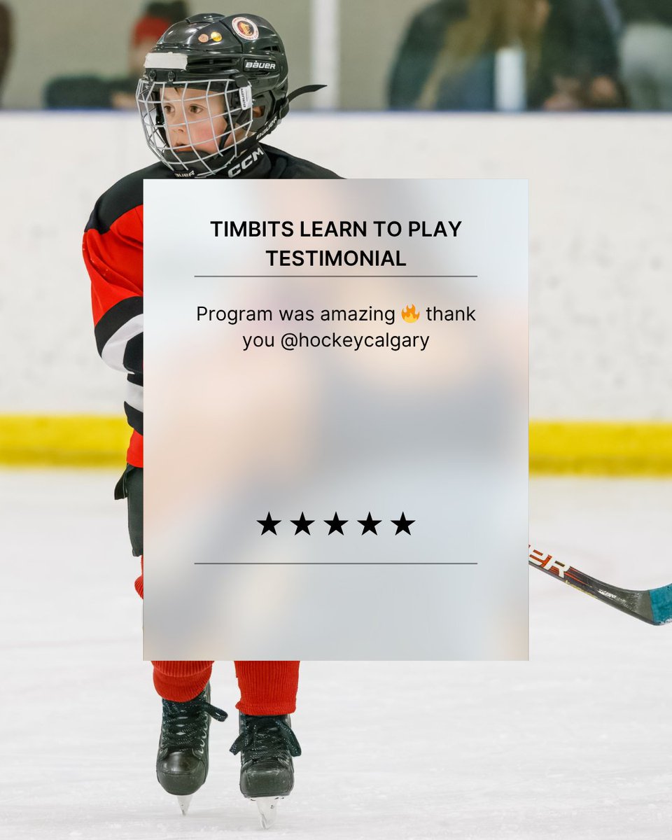 The Timbits Learn to Play Program really is the best way to kick off your first-year Timbits season! 

There are a limited number of spots available for the 2025 program, but hurry - they are filling up fast! 

Visit hockeycalgary.ca/programs/u7-ti… for more information!