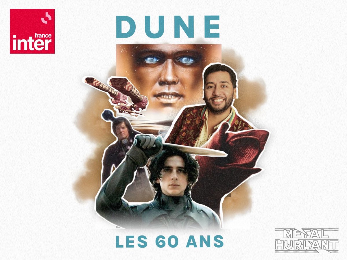 En ce mois d’Aout 2025, #Dune fête ses 60 ans. Depuis sa publication, le monde de la science-fiction ne fut plus jamais comme avant. Avec son livre-univers, Frank Herbert a jeté un énorme pavé dans une mer de sable. 

Ecoutez la voix sur <a href="/franceinter/">France Inter</a> : radiofrance.fr/franceinter/po…