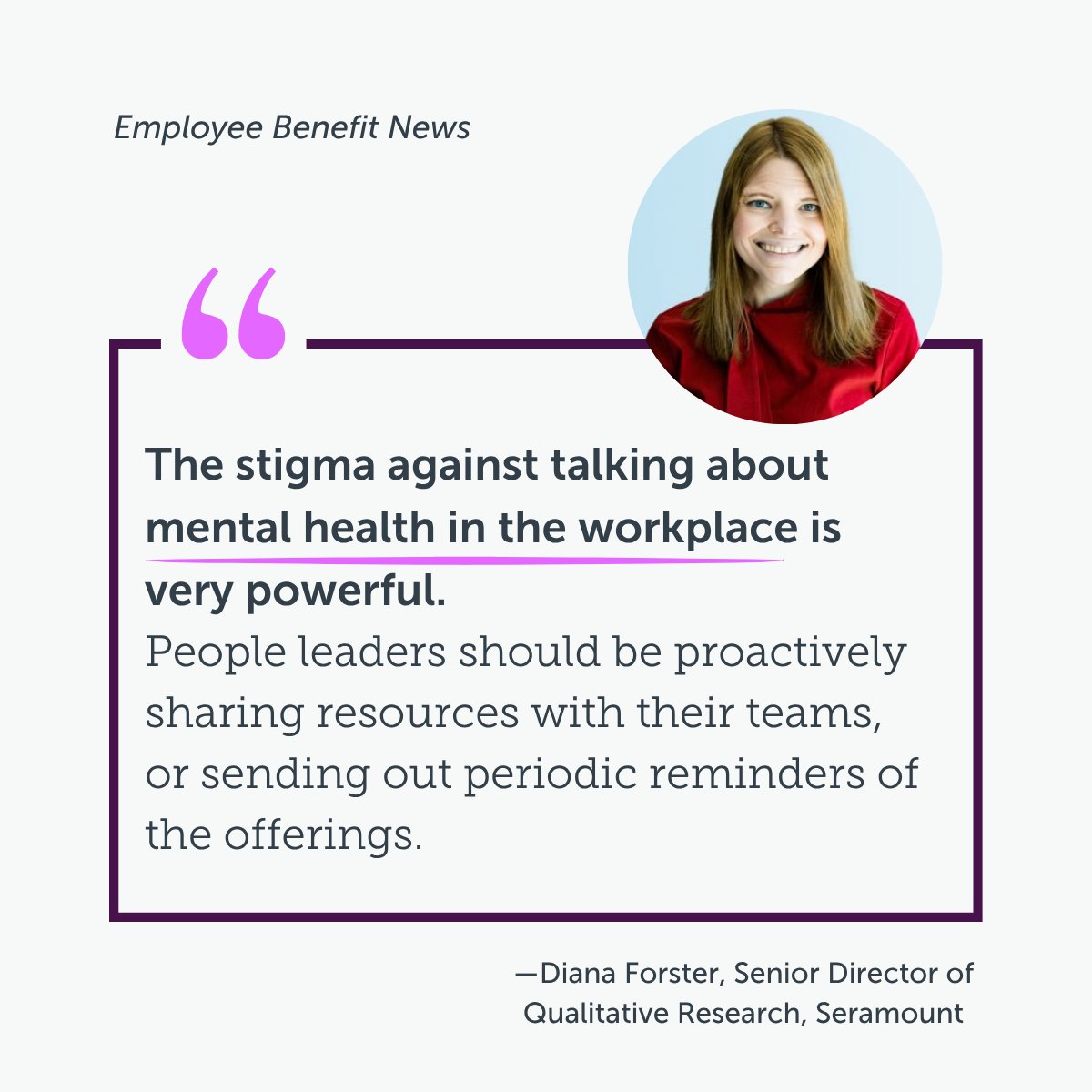 Seramount (@seramount) on Twitter photo How can benefit managers go beyond performative programs? 💭
<a href="/EBNbenefitnews/">Employee Benefit News</a> spotlights our latest findings on widespread burnout, and why meaningful, compassionate mental‑health support is more critical than ever. bit.ly/4oDHzkm
<a href="/alyssaplace1/">Alyssa Place</a> #HR #Talent #Benefits How can benefit managers go beyond performative programs? 💭
<a href="/EBNbenefitnews/">Employee Benefit News</a> spotlights our latest findings on widespread burnout, and why meaningful, compassionate mental‑health support is more critical than ever. bit.ly/4oDHzkm
<a href="/alyssaplace1/">Alyssa Place</a> #HR #Talent #Benefits