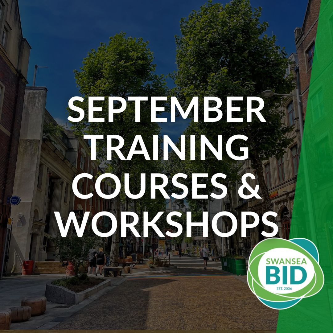 📣 September Courses &amp; Workshops are NOW LIVE 📣

If you're a BID business, you can benefit from free training courses, workshops and drop-in sessions.

Be sure to book your slot to avoid disappointment as they fill up fast👇

swanseabid.co.uk/training-cours…