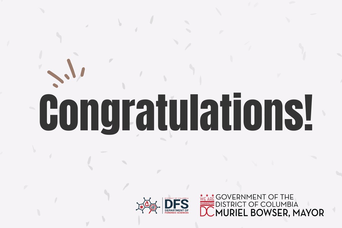 Congratulations to the DC Office of the Chief Medical Examiner on achieving accreditation in:
•American Board of Forensic Toxicology
•ANSI National Accreditation Board in Forensic Testing
•ANSI National Accreditation Board in Forensic Calibration for the Breath Alcohol Program