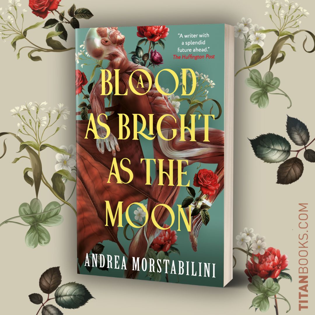 We're less than one month away from the release of A BLOOD AS BRIGHT AS THE MOON by Andrea Morstabilini! 🧛‍♀️ 🩸 

A vampire, desperately torn between worlds, is hunted down by a secret society bent on his destruction in this queer gothic horror.

tinyurl.com/bddapkf7