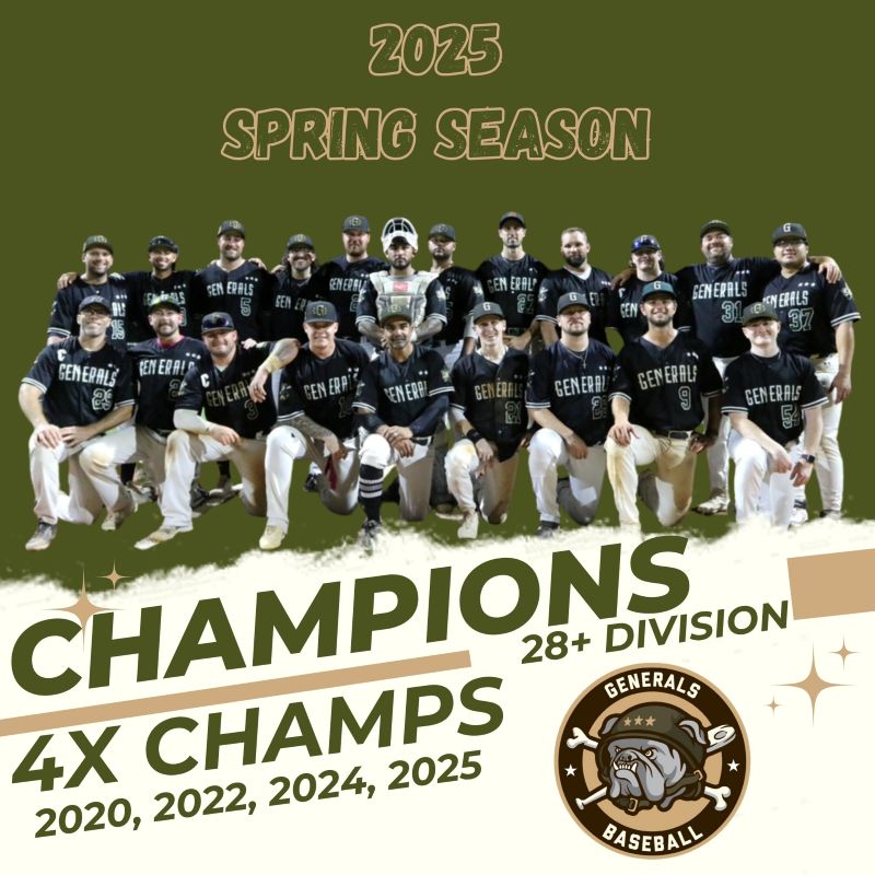 Generals Baseball Club Claims ‘Back-to-Back’ 28+ Titles in Austin Metro Baseball League! Here is the rest of the story: msblnational.com/2025-generals-… #mensbaseball #msbl #adultbaseball #seniorbaseball