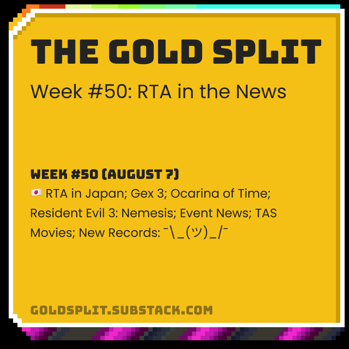 The Gold Split - A Speedrunning Newsletter tweet media