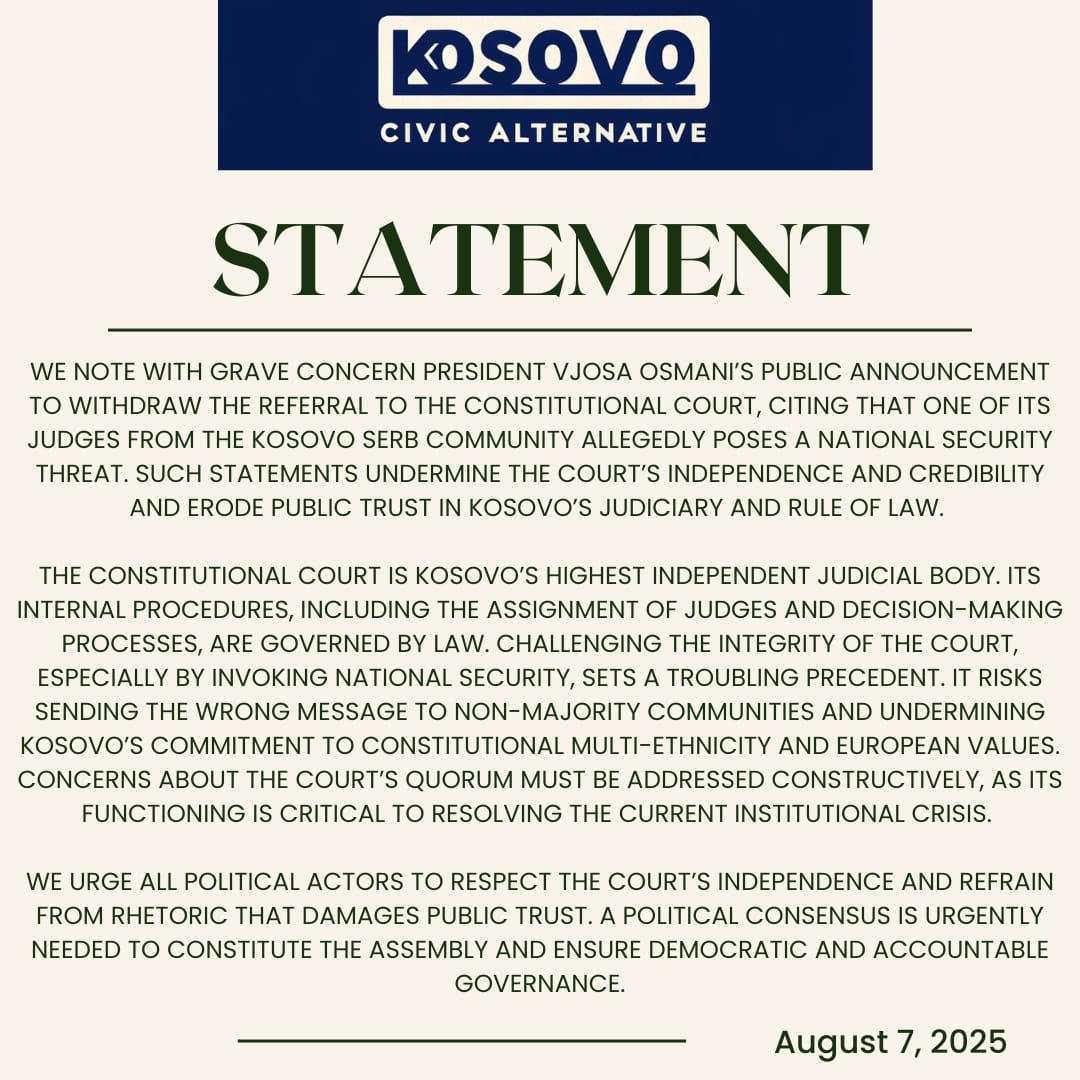 Kosovo Civic Alternative (@koscivalt) on Twitter photo 