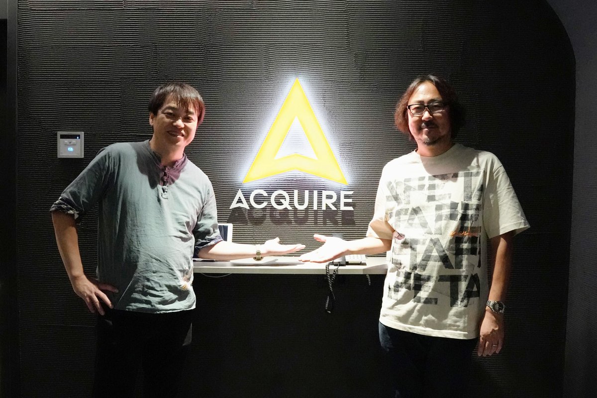 アクワイアさんのご移転祝いに伺いました。

アクワイアさんは『忍道 戒』に始まり『勇者のくせになまいきだ。』シリーズ『100万トンのバラバラ』『絶対迎撃ウォーズ』そして『マリオ＆ルイージRPG ブラザーシップ！』と20年にわたり数々のゲーム開発をご一緒してきた戦友です。益々のご発展を！