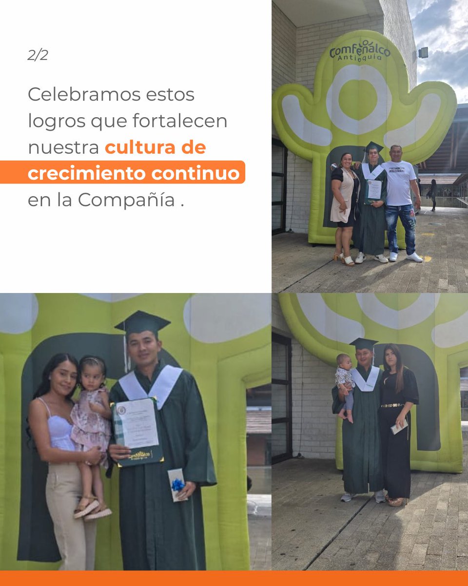 #MineríaModerna | Tres colaboradores celebran su graduación como bachilleres gracias al convenio de formación con <a href="/ComfenalcoAnt/">Comfenalco Antioquia</a> 🎓🙌 Verlos avanzar junto a sus familias fortalece la cultura de crecimiento que impulsa nuevas oportunidades en el Occidente antioqueño.