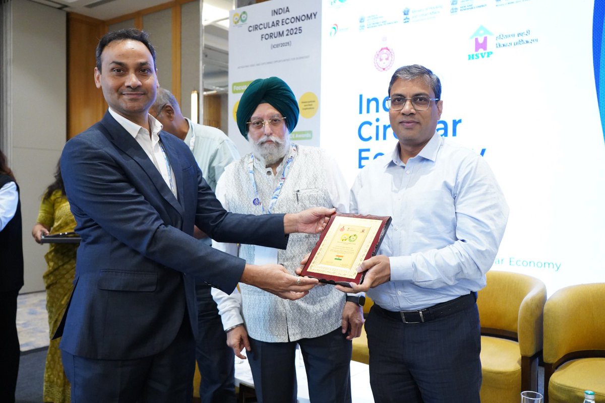 Indian Pollution Control Association (@control_indian) on Twitter photo We are pleased to share that Indian Pollution Control Association has been recognized as the best working NGO for promoting Circular Economy in India. Mr. Ashish Jain, Founder & Director of IPCA, received the prestigious ACE award at the ICEF 2025 awards.
.
.
#CircularEconomy We are pleased to share that Indian Pollution Control Association has been recognized as the best working NGO for promoting Circular Economy in India. Mr. Ashish Jain, Founder & Director of IPCA, received the prestigious ACE award at the ICEF 2025 awards.
.
.
#CircularEconomy