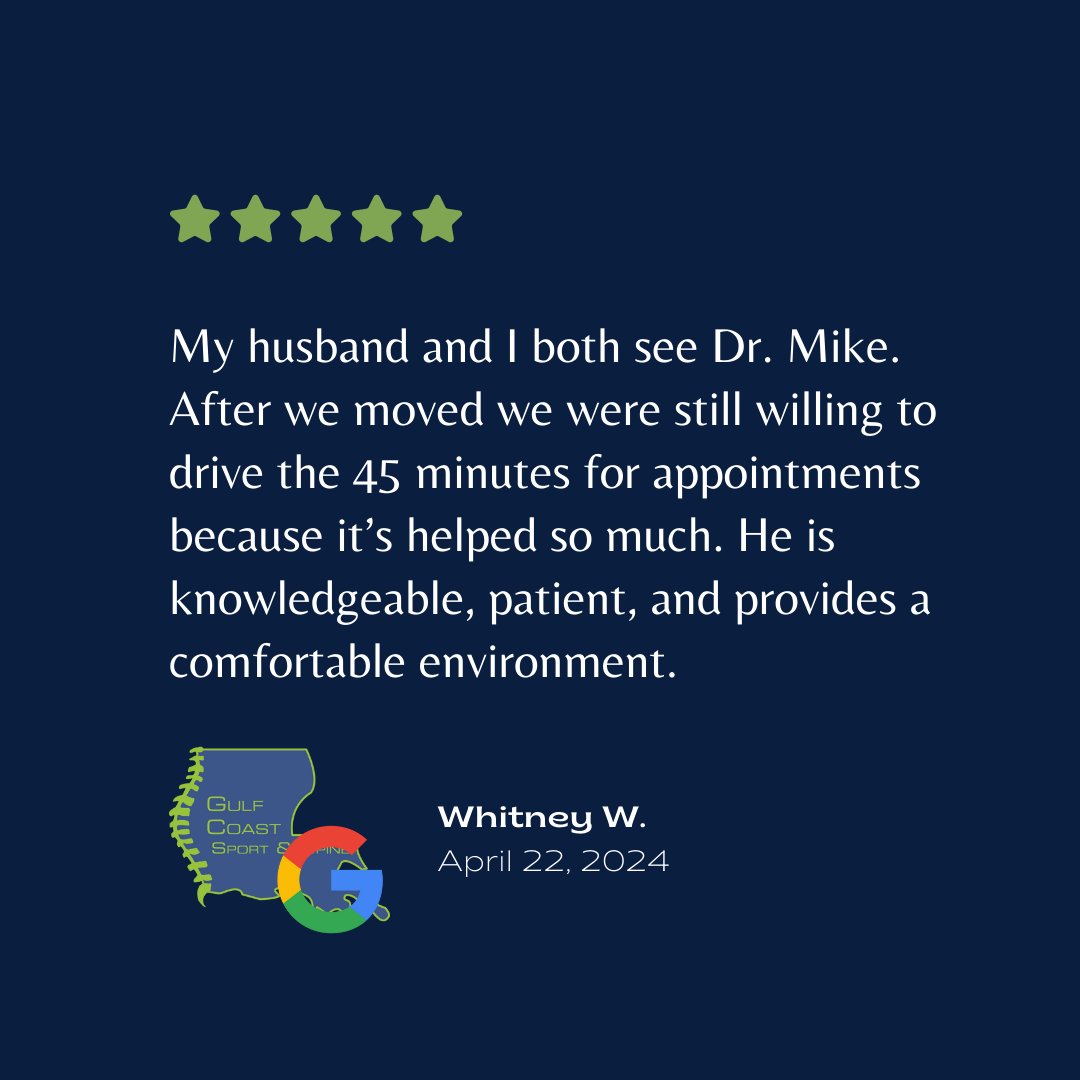 GCSS_Chiro's tweet image. We appreciate your loyalty! Call us at (504) 372-4062 or visit gcsportandspine.com. #crackdat