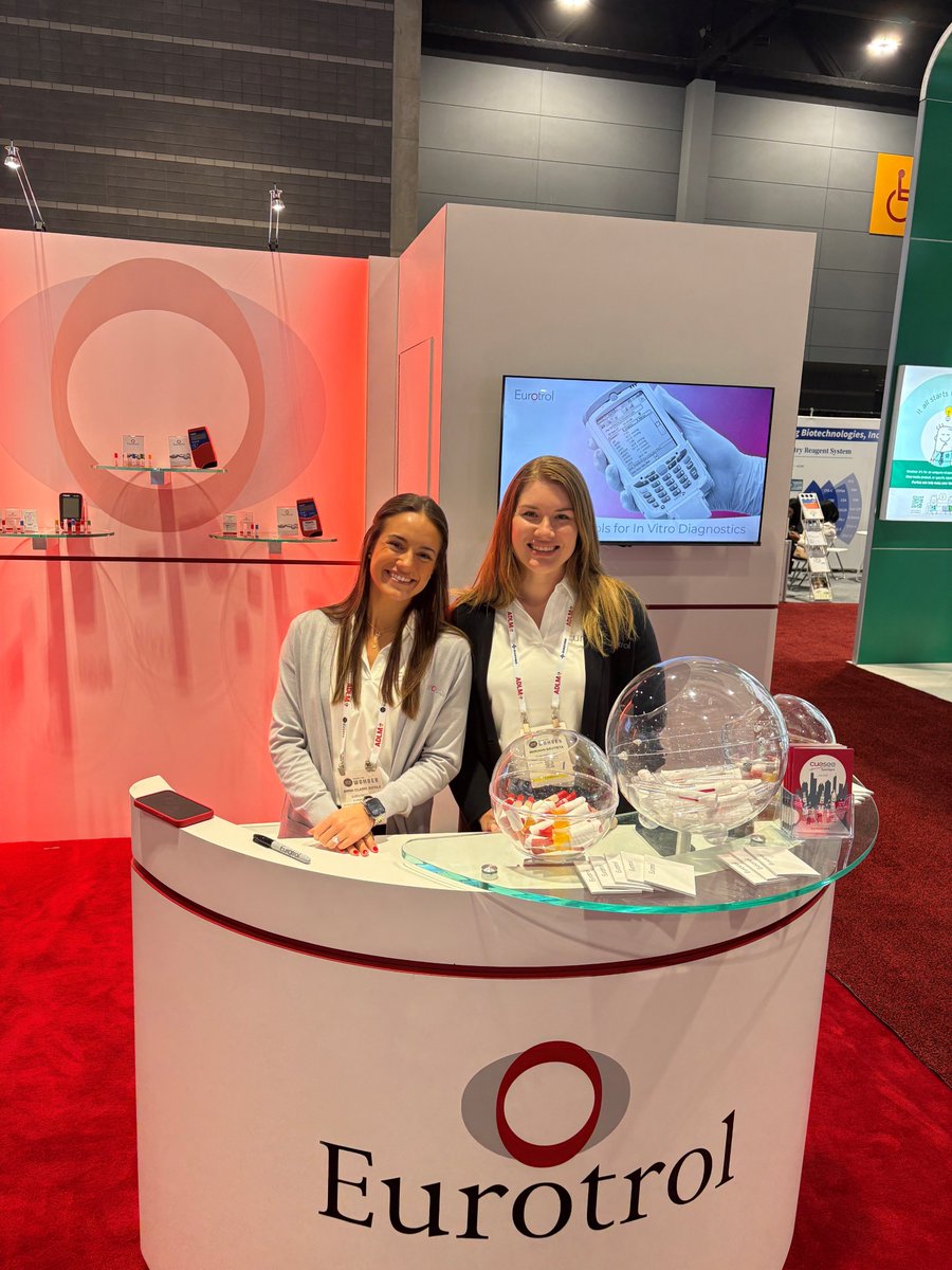Eurotrol's tweet image. Our team had a great week in Chicago last week meeting with fellow clinical laboratorians at ADLM. If you missed us reach out to connect with your Product Specialist and hear about our exciting new products!
#CueSee  #qualitycontrols #bloodgasses #POCcoagulation #COOX