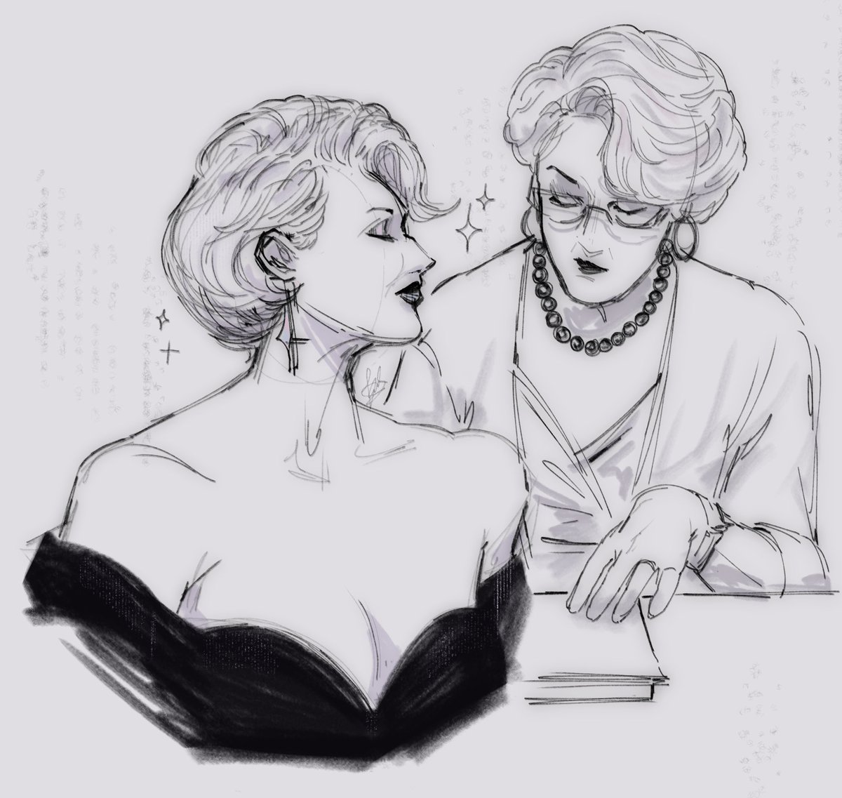 Miranda Priestly sketch before bed