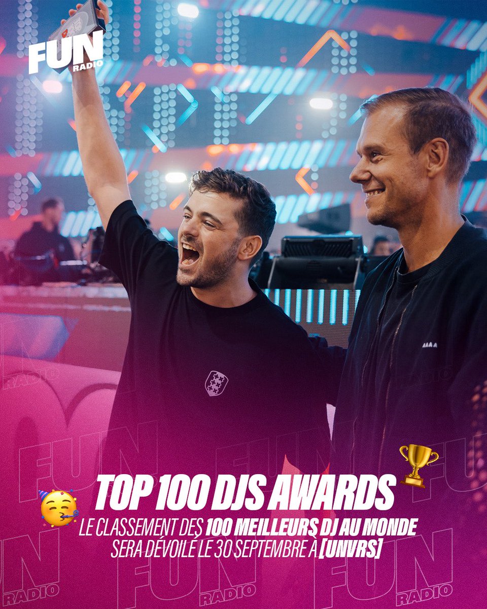 Au revoir Amsterdam, bonjour Ibiza 👋 Pour la toute première fois, la révélation du classement des 100 meilleurs DJ de l’année 2025 aura lieu à [UNVRS], le plus gros club d’Ibiza. 🔥

Traditionnellement dévoilé courant octobre lors de l’Amsterdam Music Festival, le DJ élu «