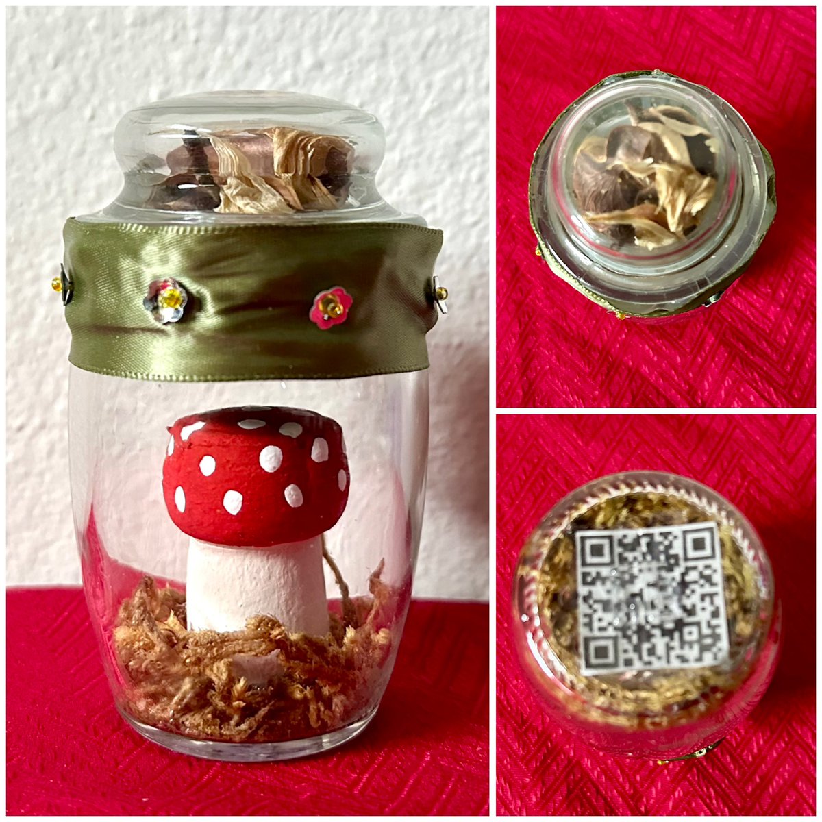 just_ask_cassie's tweet image. Mushroom Terrarium 
(4in. with about 2in. diameter) 
{This item will be an event exclusive and will not be available for shipping. May be available for local pickup.} 

linktr.ee/JustAskCassie 

#mushrooms #mushroomdecor #mushroomcore #cottagecore #mushroomterrarium