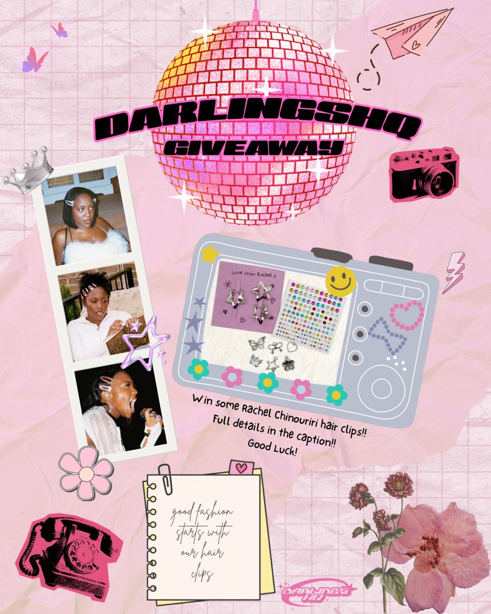 Rachel Chinouriri HQ (@darlingshq_) on Twitter photo 🚨| GIVEAWAY TIME!!!!
Wanna win some Rachel Chinouriri hair clips? To be in with a chance of winning all you have to do is:
- be following <a href="/DarlingsHQ_/">Rachel Chinouriri HQ</a>
- retweet this post
- reply tagging two friends you wanna match with!
competition will end on Wednesday 13th of August💌 🚨| GIVEAWAY TIME!!!!
Wanna win some Rachel Chinouriri hair clips? To be in with a chance of winning all you have to do is:
- be following <a href="/DarlingsHQ_/">Rachel Chinouriri HQ</a>
- retweet this post
- reply tagging two friends you wanna match with!
competition will end on Wednesday 13th of August💌