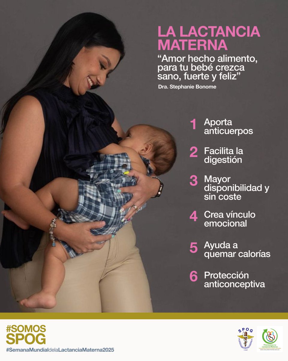 En post anteriores hablamos de algunos beneficios de alimentar al bebé mediante leche materna. A la lista agregamos unos más!