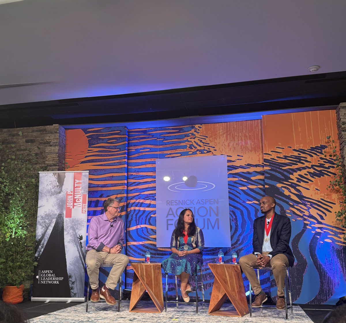 On July 23, Aspen Global Innovators Group fellow Mohamed Ali Diini spoke at "Courage, Vision, Impact: The 2025 John P. McNulty Prize" during the 2025 Resnick #AspenAction Forum alongside the 2025 #McNultyPrize Winners, hosted in partnership with the  McNulty Foundation.