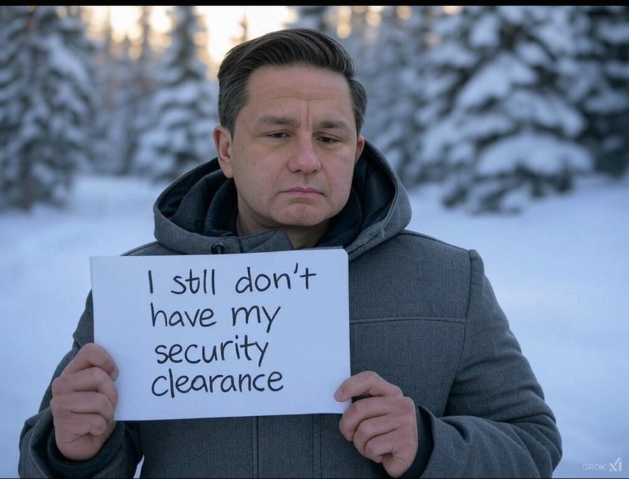 FYI Battle River–Crowfoot, Pierre Poilievre still doesn't have his security clearance. He’s a risk. 💯

#NeverPoilievre