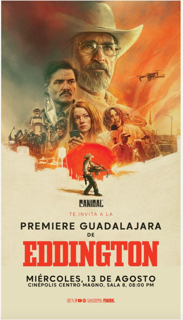 ¡Atención, Guadalajara! 📍
Lo nuevo de Ari Aster, #EDDINGTON, llega y tenemos pases para ti 👀
Solo tienes que:
✅ Seguir a <a href="/cineCANIBAL/">Cine CANÍBAL®</a> y <a href="/cinepantalla/">Cine Pantalla</a>
❤️ Darle like al post
🔁 Hacer RT
💬 Decirnos tu película favorita del director
🎬 Espera DM