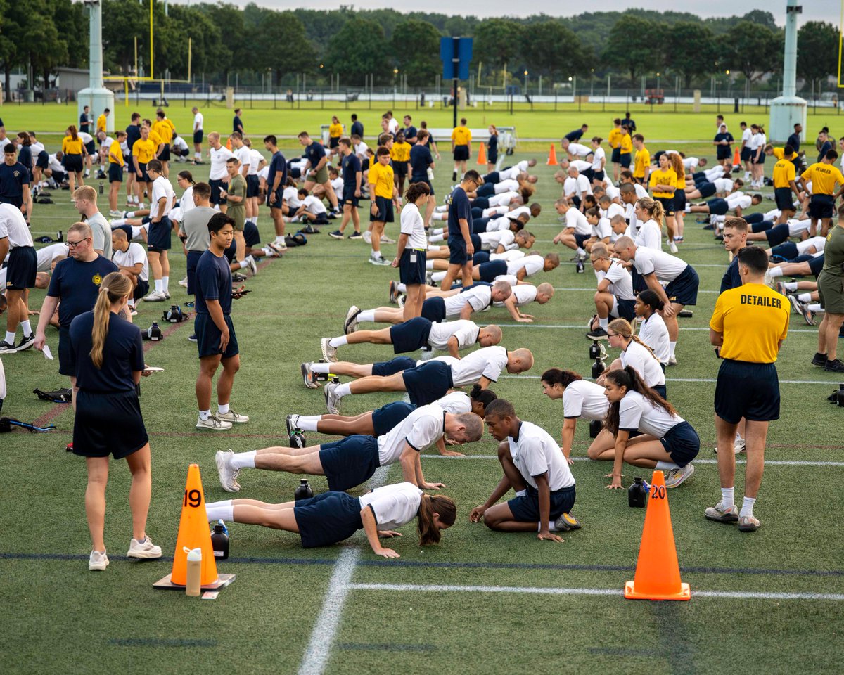 This morning marked the final PRT of Plebe Summer for the Class of 2029, signaling the upcoming end of their summer training. The finish line is in sight!