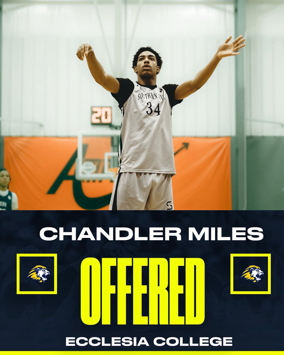Chandler Miles (@cmiles2026) on Twitter photo After a great conversation with <a href="/coachatharp15/">Alex Tharp</a> I’m blessed to announce I’ve received a official offer from <a href="/EcclesiaMBB_/">Ecclesia College MBB</a> #agtg After a great conversation with <a href="/coachatharp15/">Alex Tharp</a> I’m blessed to announce I’ve received a official offer from <a href="/EcclesiaMBB_/">Ecclesia College MBB</a> #agtg
