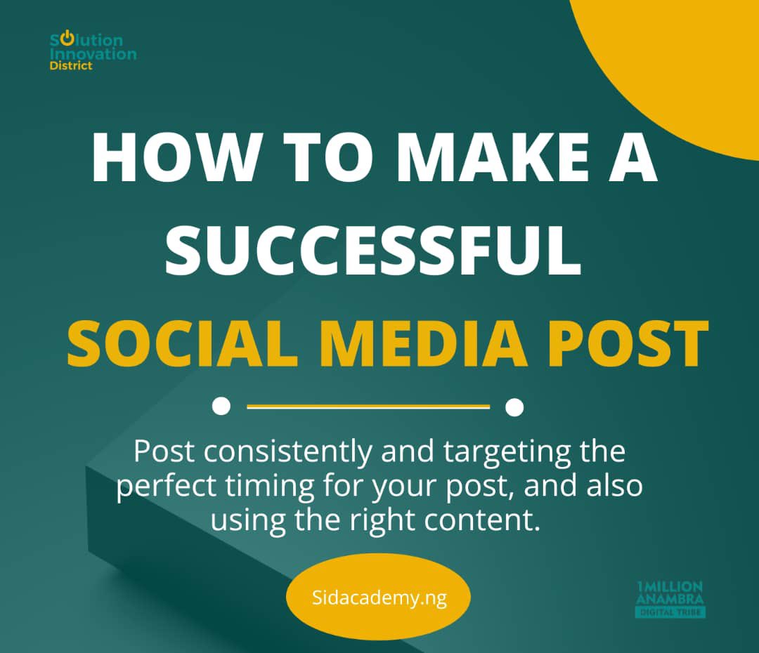solution_sid's tweet image. Why do some posts go viral? It’s not luck — it’s strategy.

Join the 1Million Anambra Digital Tribe and learn how to boost your content’s reach and impact.

📲 Free Digital Marketing Course: sidacademy.ng

#1MADT #SolutionInnovationDistrict #Digit #SolutionIsHere